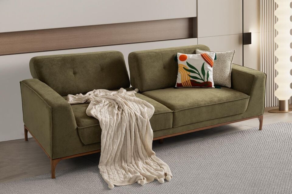 Arte Ahşap Ayaklı Mekanizmalı Kanepe