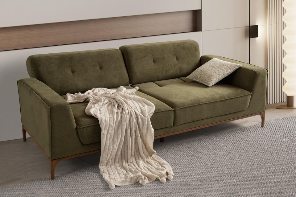 Arte Ahşap Ayaklı Mekanizmalı Kanepe