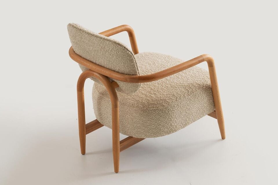 Gloria Ahşap Ayaklı Mekanizmalı 3+3+1 Koltuk Takımı