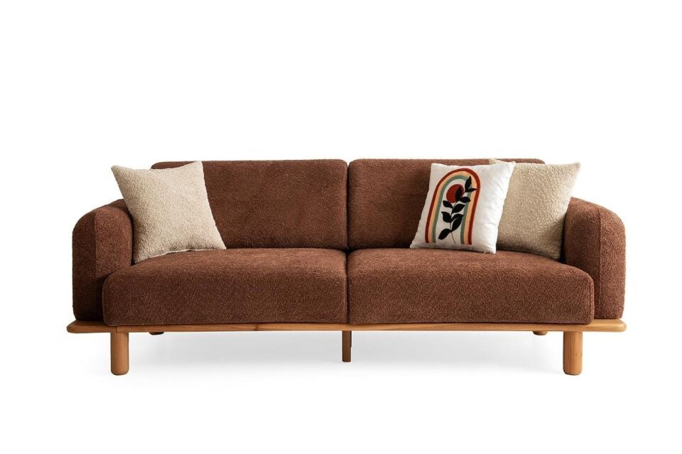 Gloria Ahşap Ayaklı Mekanizmalı Kanepe