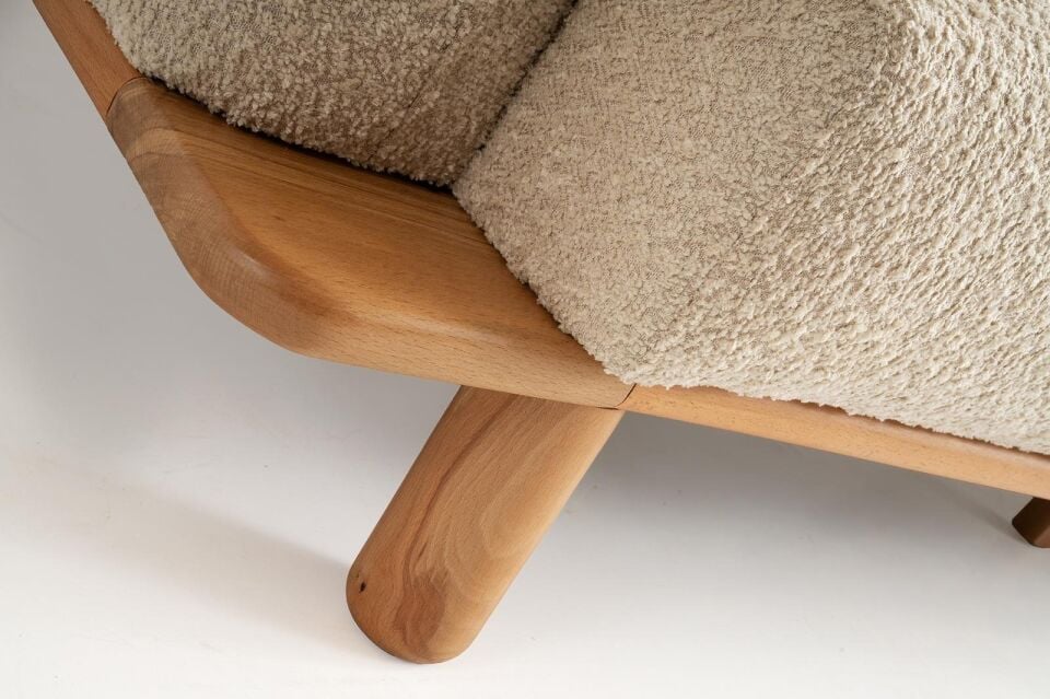 Gloria Ahşap Ayaklı Mekanizmalı Kanepe