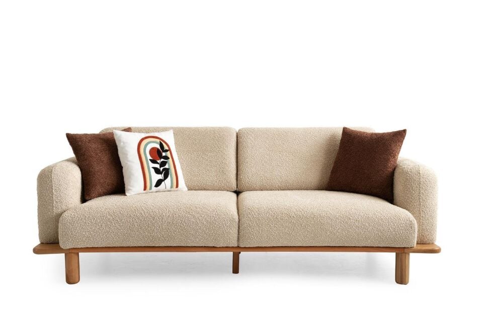 Gloria Ahşap Ayaklı Mekanizmalı Kanepe