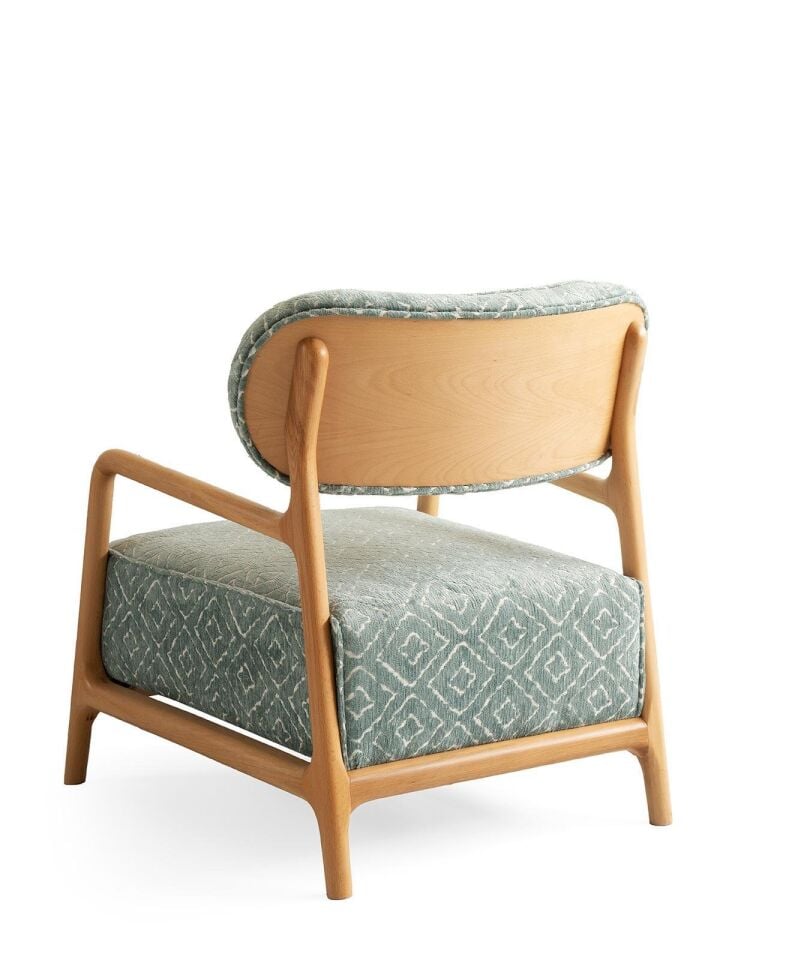 Oslo Ahşap Kollu Ayaklı Berjer