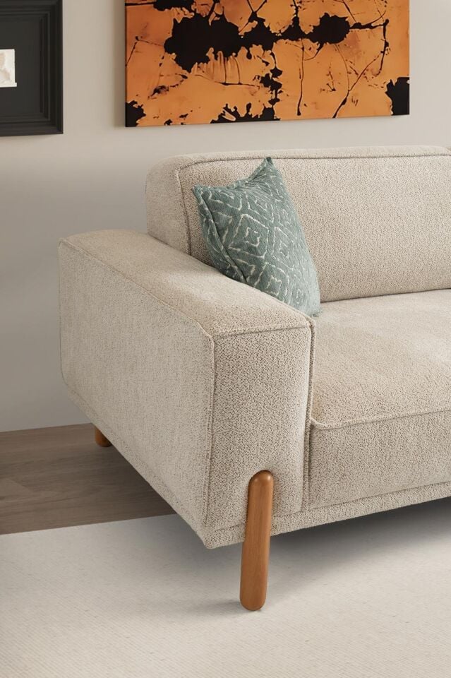 Oslo Ahşap Ayaklı Mekanizmalı Kanepe