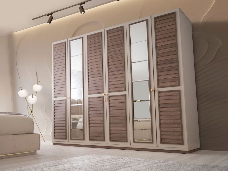 Şehzade KumBeji - Ceviz Ayasofya Yatak Odası Takımı