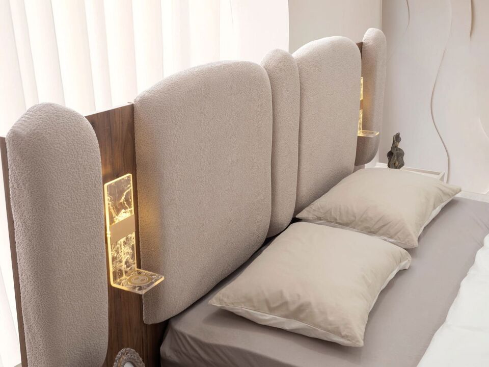 Şehzade KumBeji - Ceviz Ayasofya Yatak Odası Takımı