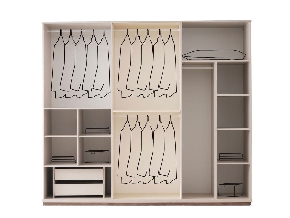 Şehzade KumBeji - Ceviz Aynalı 6 Kapılı Ayasofya Dolap