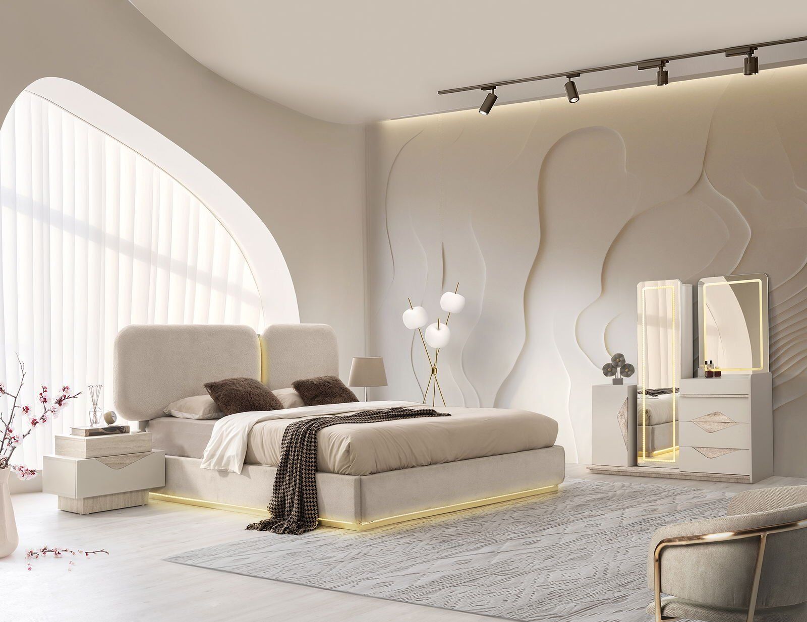 Şehzade Kumbeji Fas Yatak Odası Takımı