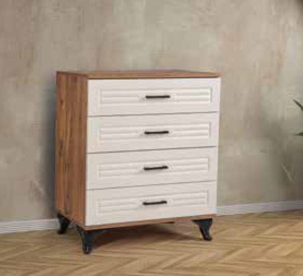 KDL Çam - Krem İnci Şifonyer