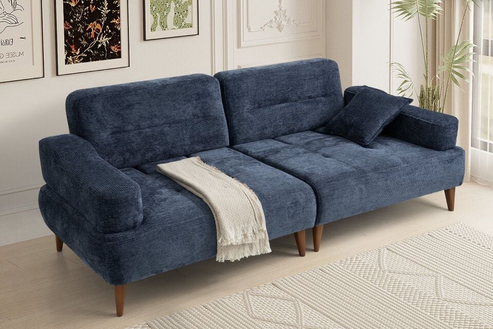 Neo Ahşap Ayaklı 3 lü Kanepe