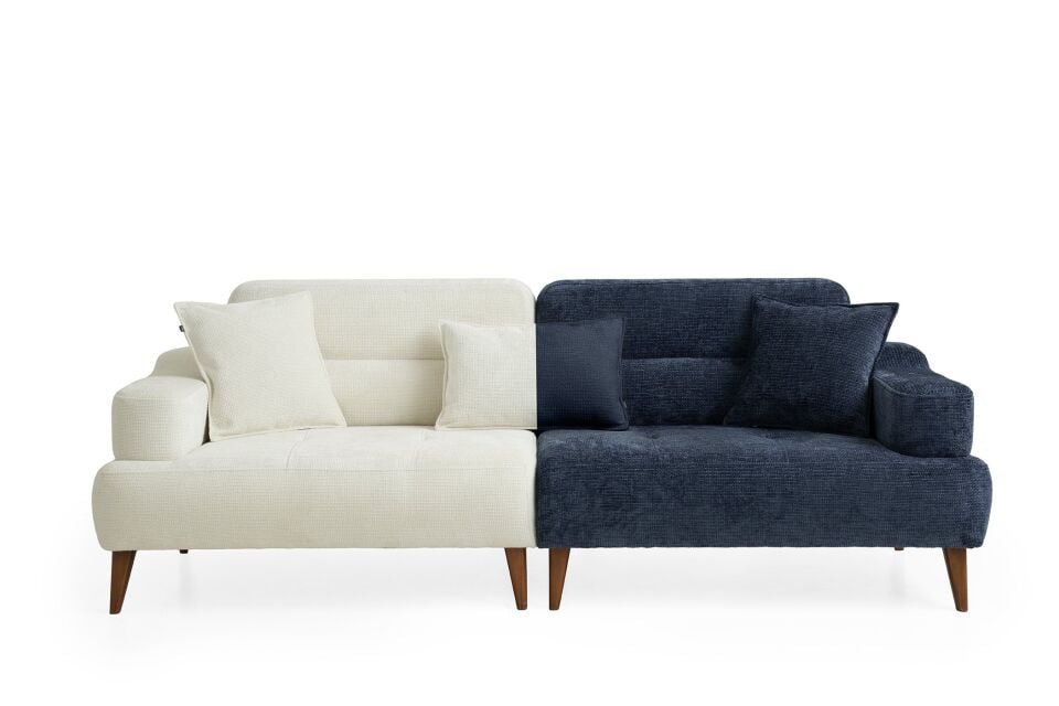 Neo Ahşap Ayaklı 3 lü Kanepe