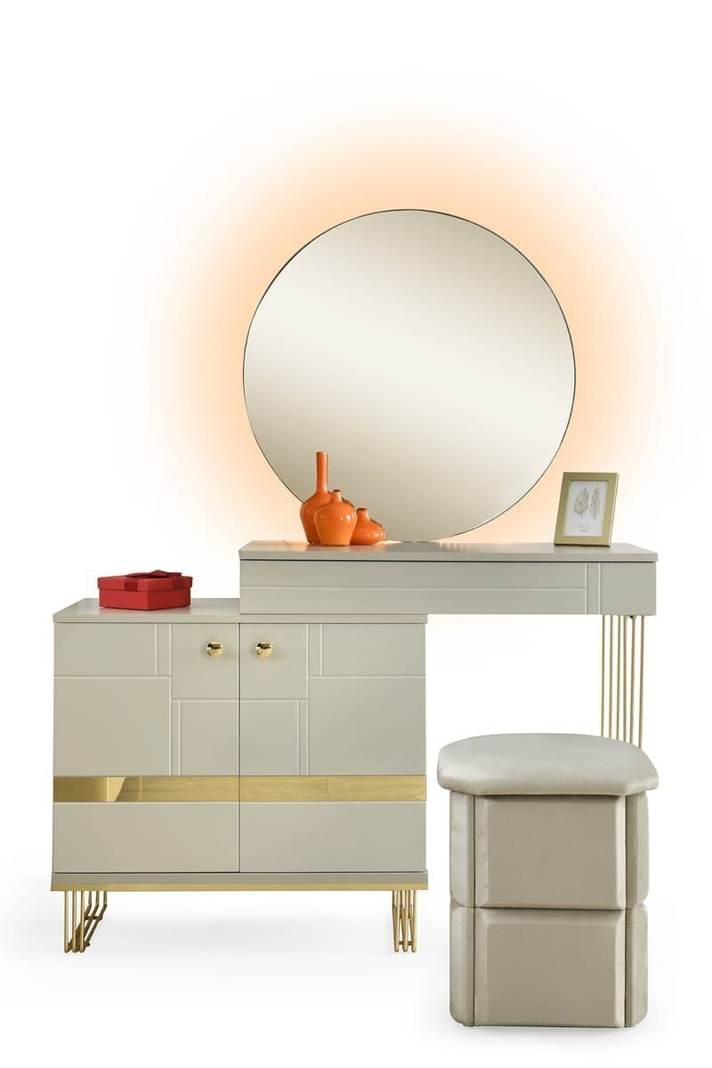 Şehzade KumBeji 2 Kapılı 1 Çekmeceli Aynalı Cevahir Şifonyer