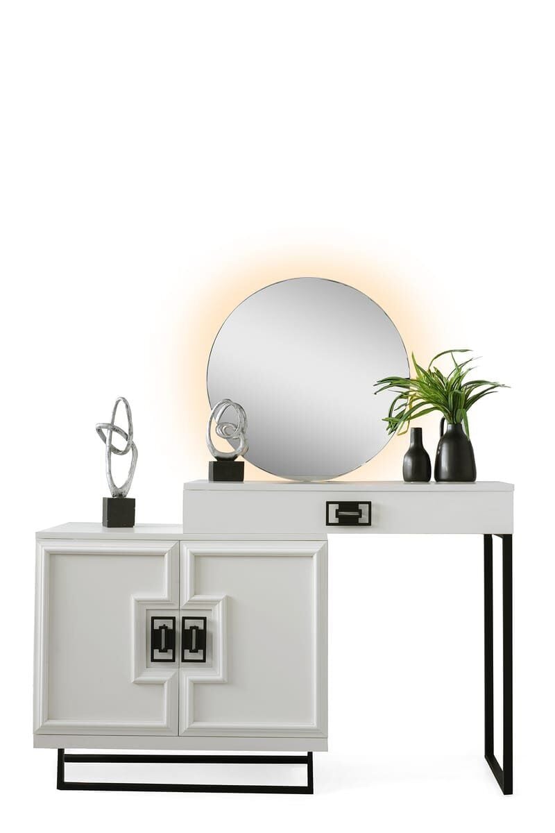 Şehzade Aytaşı 2 Kapılı 1 Çekmeceli Aynalı Çiğdem Şifonyer