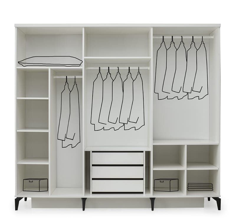 Şehzade Aytaşı 6 Kapılı Kiev Dolap