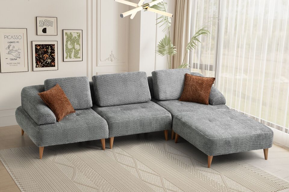 Arti Ahşap Ayaklı Köşe Takımı