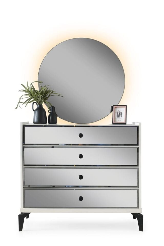 Şehzade Aytaşı 1 Çekmeceli Aynalı Kiev Şifonyer