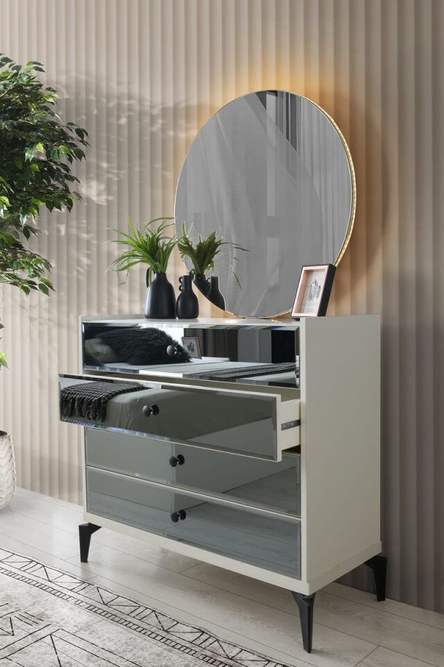 Şehzade Aytaşı 1 Çekmeceli Aynalı Kiev Şifonyer