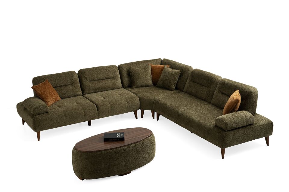 Riva Ahşap Ayaklı Köşe Takımı