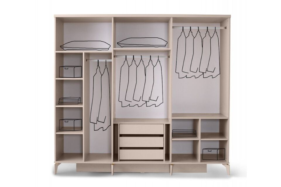 Şehzade Kumbeji 6 Kapılı Safir Dolap