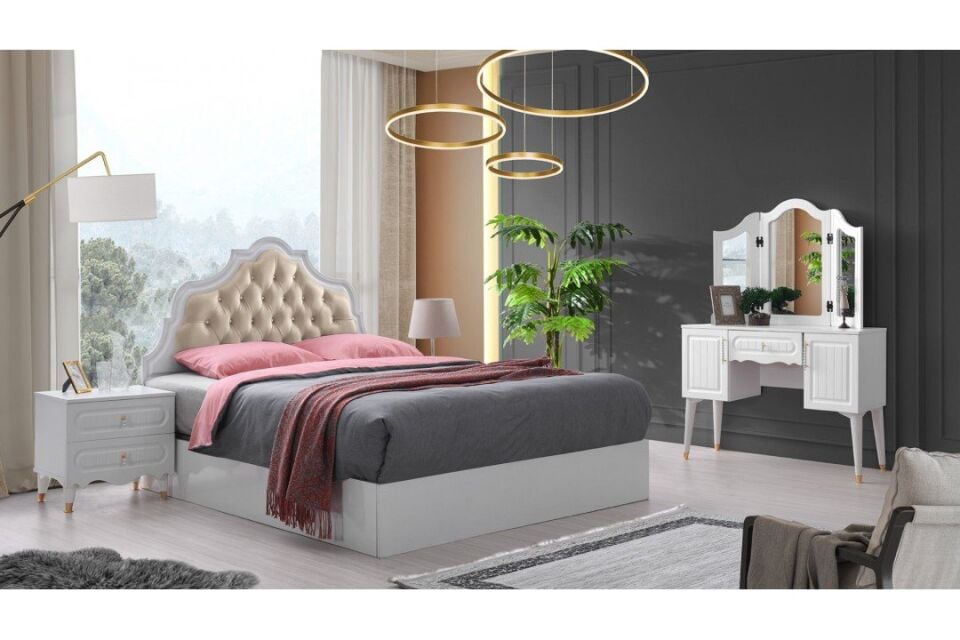 Şehzade Beyaz Fırat Yatak Odası Takımı