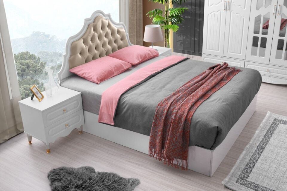 Şehzade Beyaz Fırat Yatak Odası Takımı