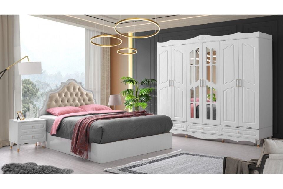 Şehzade Beyaz Fırat Yatak Odası Takımı