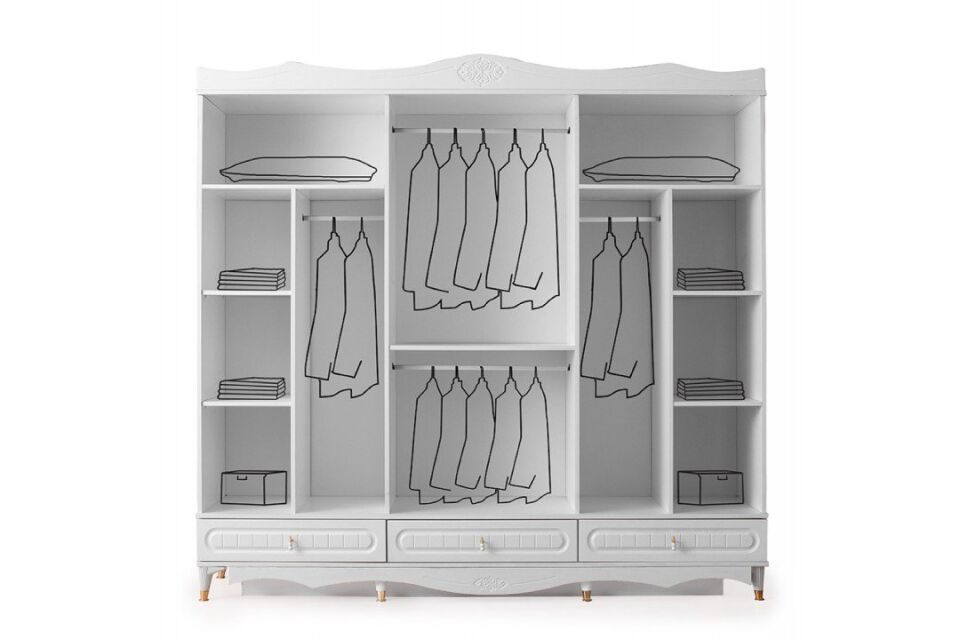 Şehzade Beyaz Fırat Yatak Odası Takımı