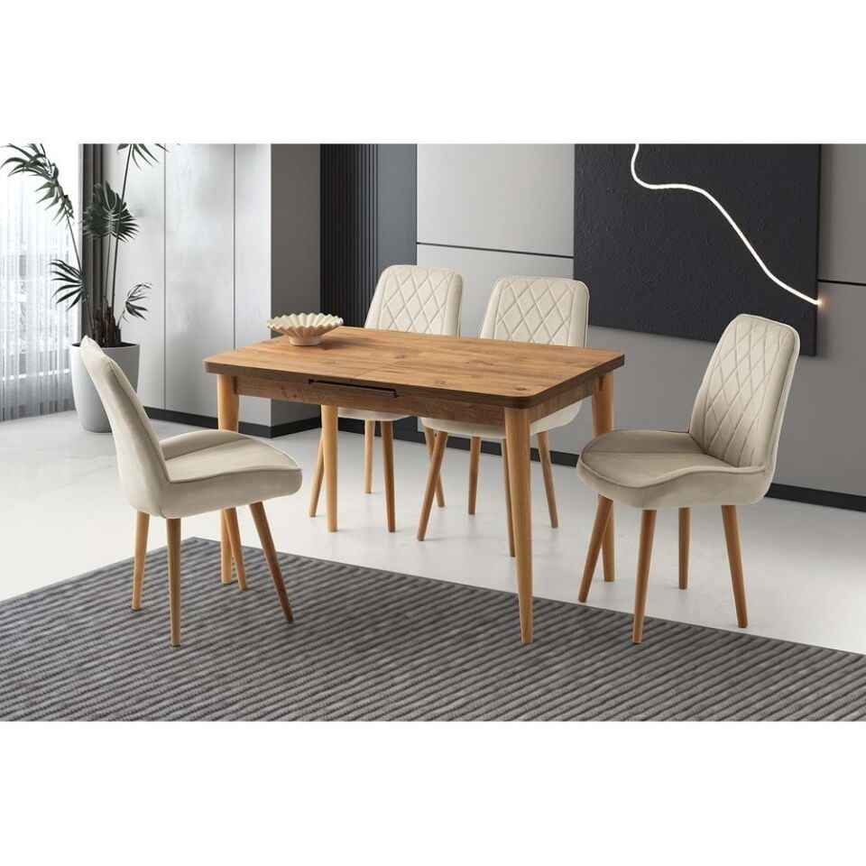 Diş Budak Fulya Sandalye 120+30*70 Silva Açılabilir Masa Takımı