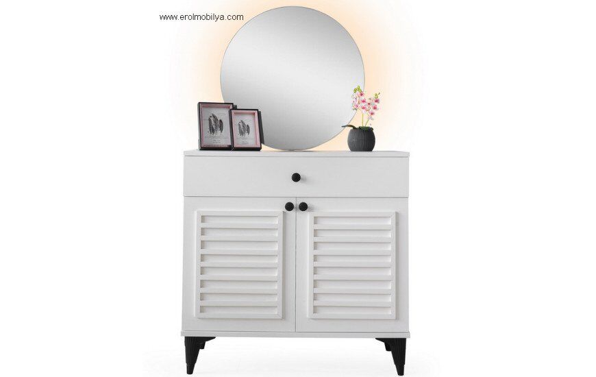 Şehzade Aytaşı 2 Kapılı 1 Çekmeceli Aynalı Tuba Şifonyer