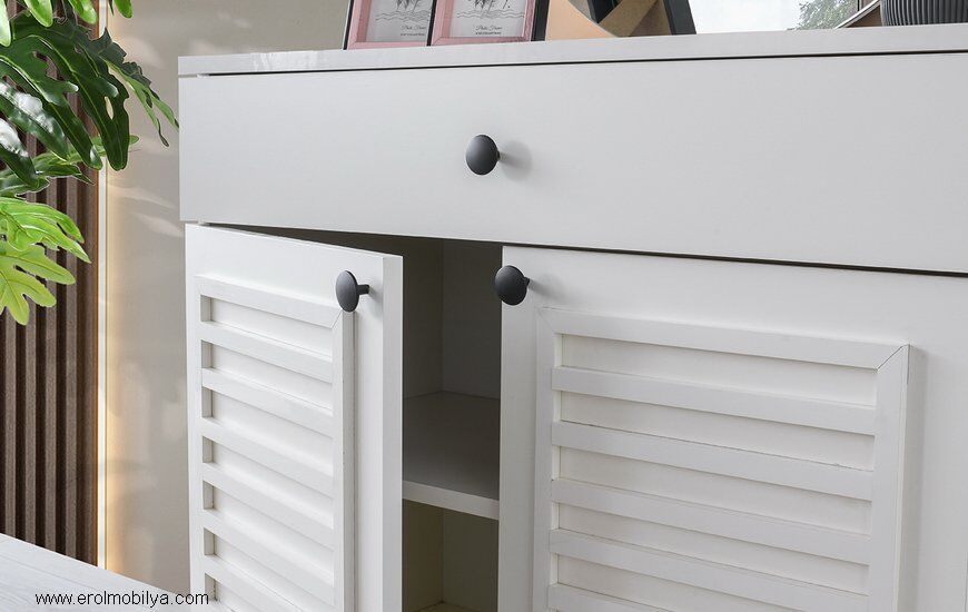 Şehzade Aytaşı 2 Kapılı 1 Çekmeceli Aynalı Tuba Şifonyer