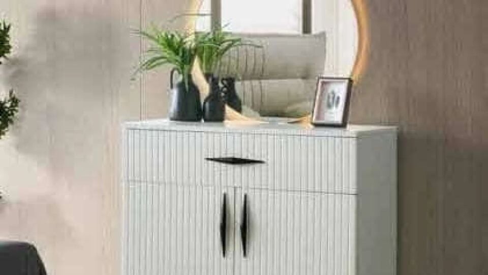 Şehzade Aytaşı 2 Kapılı 1 Çekmeceli Aynalı Ladin Şifonyer