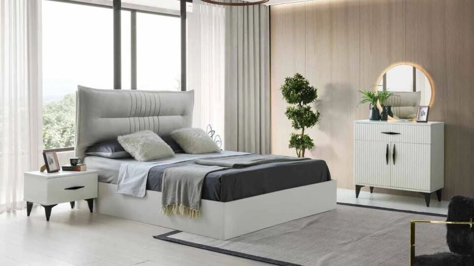 Şehzade Aytaşı 2 Kapılı 1 Çekmeceli Aynalı Ladin Şifonyer