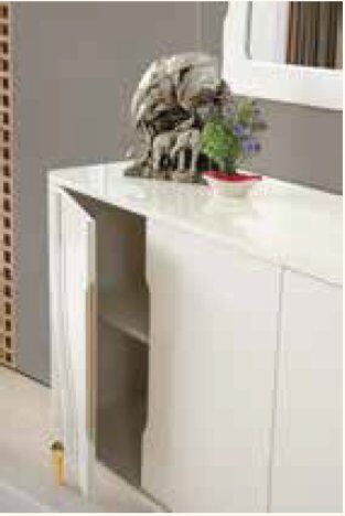 ABY Ekru - Gold Hazal Yemek Odası Takımı