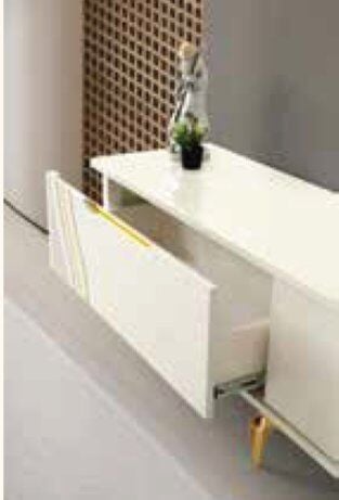 ABY Ekru - Gold Hazal Yemek Odası Takımı