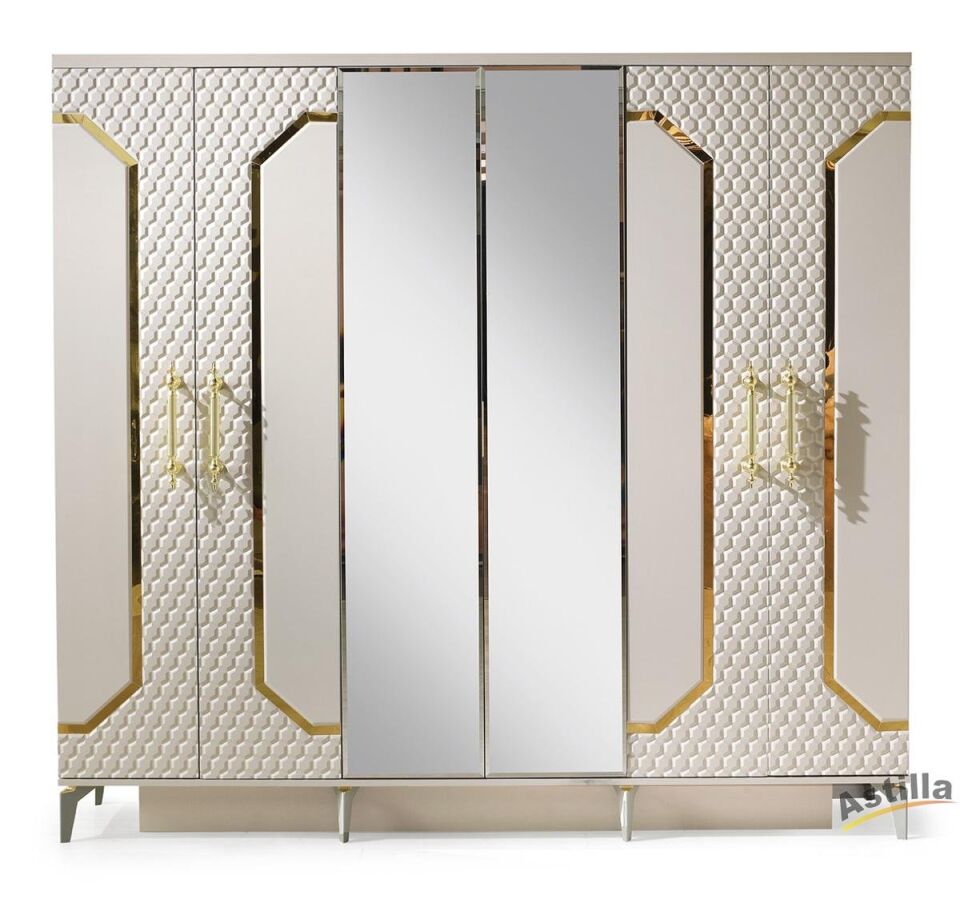 Şehzade KumBeji 6 Kapılı Piyano Dolap