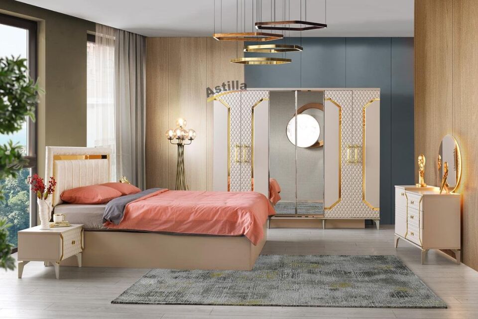 Şehzade KumBeji 1 Kapılı 3 Çekmeceli Aynalı Piyano Şifonyer