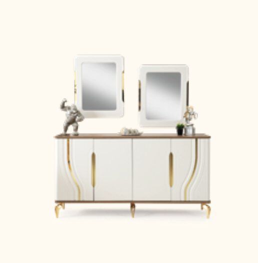 ABY Meşe - Ekru - Gold Hazal Konsol