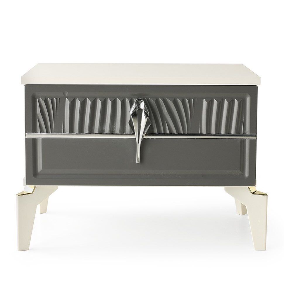 Şehzade Aytaşı - Antrasit 1 Çekmeceli 1 Adet Biga Komidin