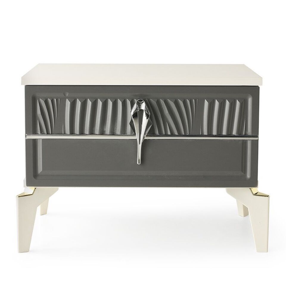 Şehzade Aytaşı - Antrasit 1 Çekmeceli 1 Adet Biga Komidin