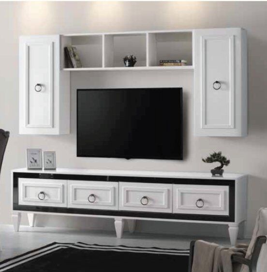 ABY Ekru - Füme Beykoz Yemek Odası Takımı