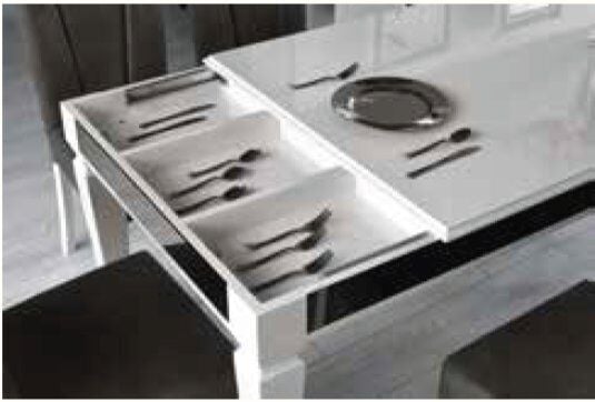 ABY Ekru - Füme Beykoz Yemek Odası Takımı