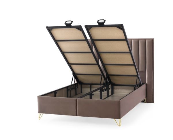 Paris Yatak + Baza + Baza Başlığı 3 ' Lü Set(Gold Yatak 32 cm Organik Pamuk)