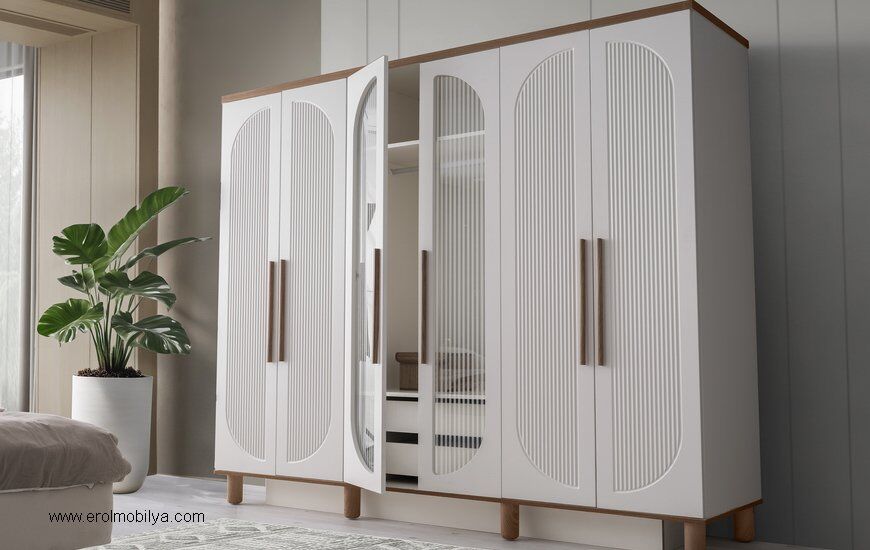 Aytaşı - Ceviz 6 Kapılı Şehzade Dolap