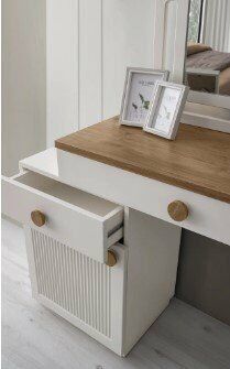 Şehzade Aytaşı - Ceviz 1 Kapılı 2 Çekmeceli Aynalı Irmak Şifonyer