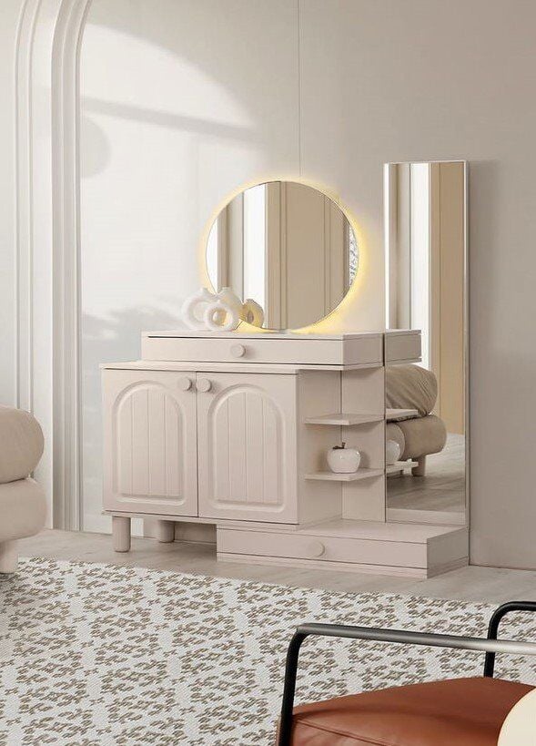 Şehzade Aytaşı 2 Kapılı 2 Çekmeceli Aynalı Bakü Şifonyer