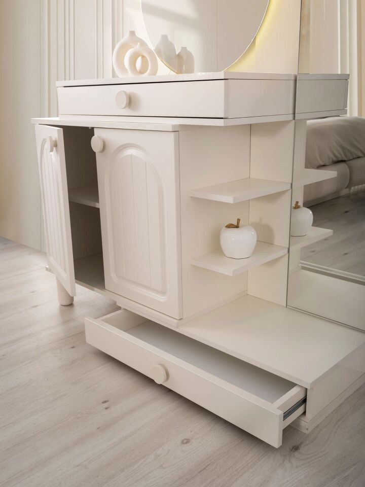 Şehzade Aytaşı 2 Kapılı 2 Çekmeceli Aynalı Bakü Şifonyer