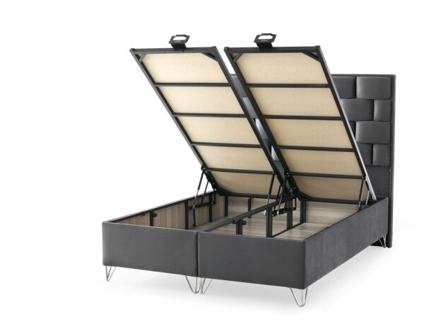 Venedik Yatak + Baza + Baza Başlığı 3 ' Lü Set(Venedik Yatak 27 cm Stressfree Kumaş)