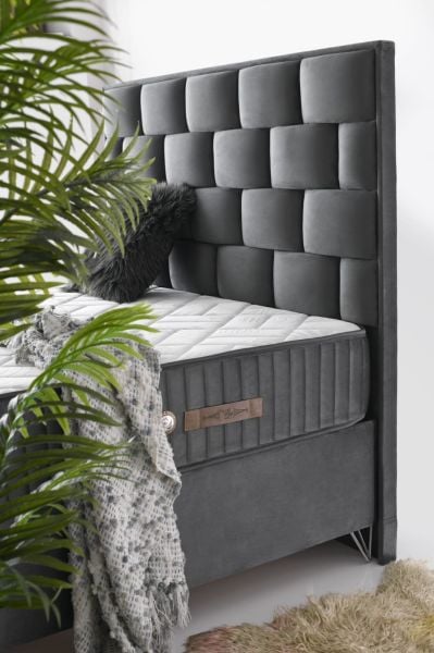 Venedik Yatak + Baza + Baza Başlığı 3 ' Lü Set(Venedik Yatak 27 cm Stressfree Kumaş)