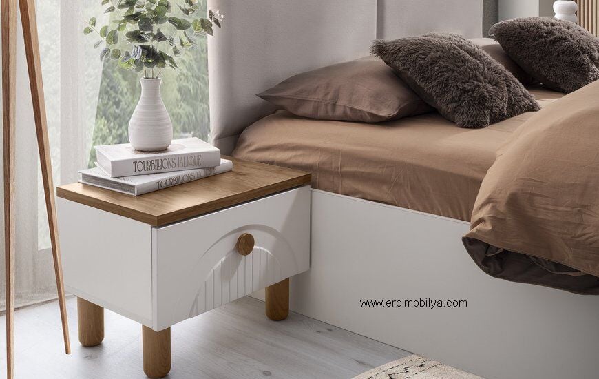 Şehzade Aytaşı - Ceviz 1 Çekmeceli 1 Adet Çınar Komidin