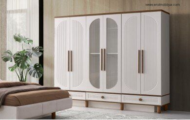 Şehzade Aytaşı - Ceviz 6 Kapılı Başak Dolap